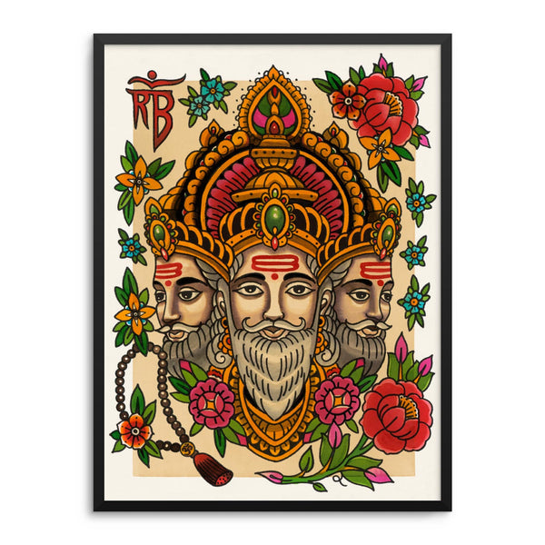 Brahma | Hinduism Self Love Series | Ronja Block | Tattoo Art Print