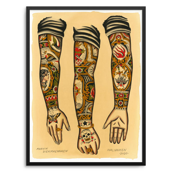 Arms | Marvin Diekmaennken | Tattoo Art Print
