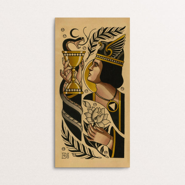 Prince of Cups | The Tarot Flash Set | Sebastian Domaschke | Tattoo Art Print