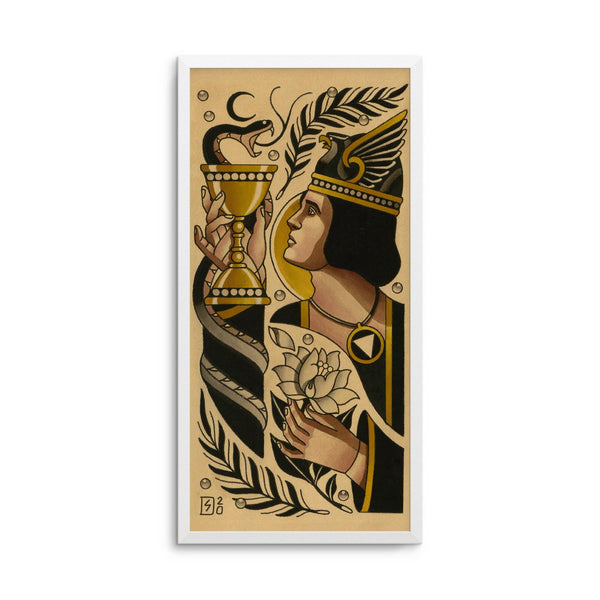 Prince of Cups | The Tarot Flash Set | Sebastian Domaschke | Tattoo Art Print
